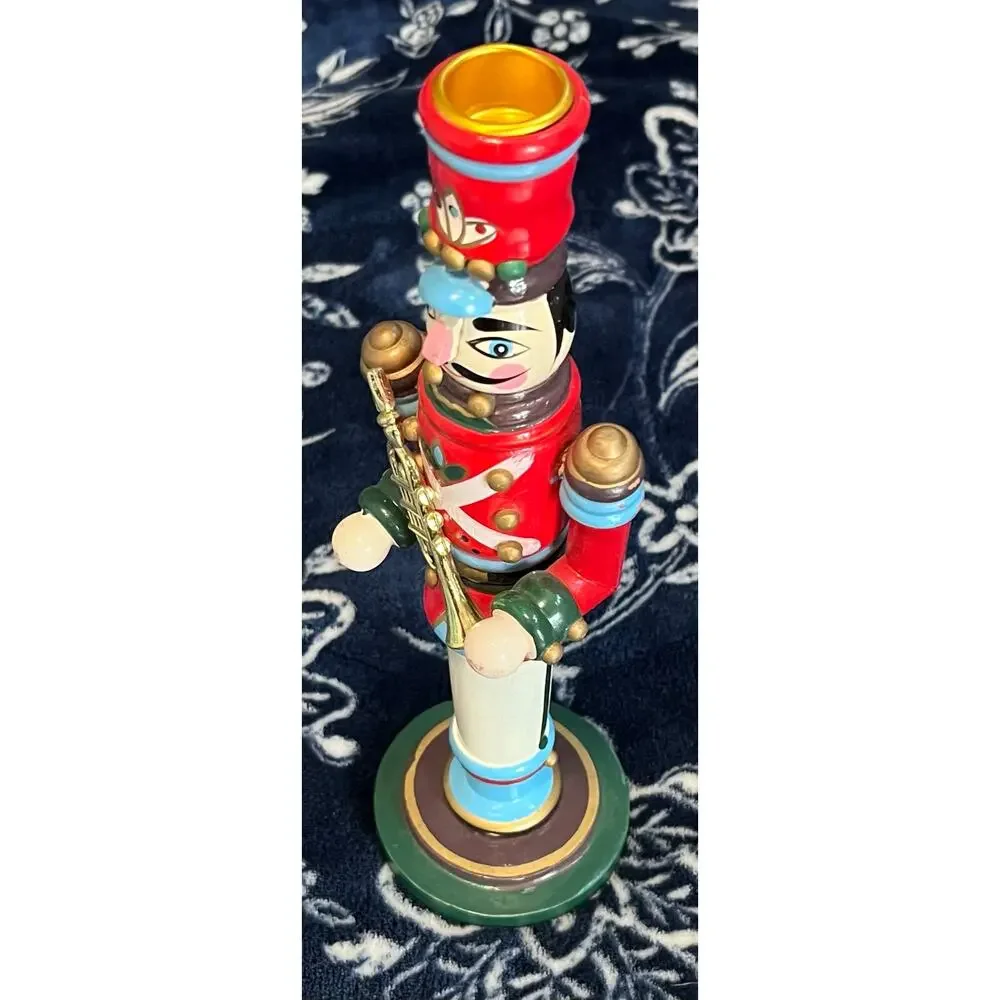 Kurt S Adler 11.5” Wooden Candle Stick Nutcracker